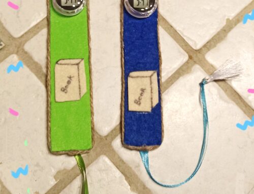 Segnalibro “Tempo per leggere” con orologio digitale