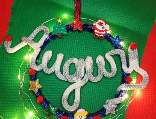 Ghirlande di Natale in Tricotin